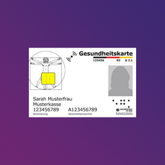 Muster einer Gesundheitskarte