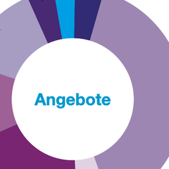 Grafik der Arbeitsfelder der Diakonie