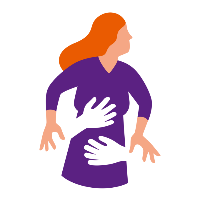 Illustration Hilfe bei Menschenhandel und Prostitution