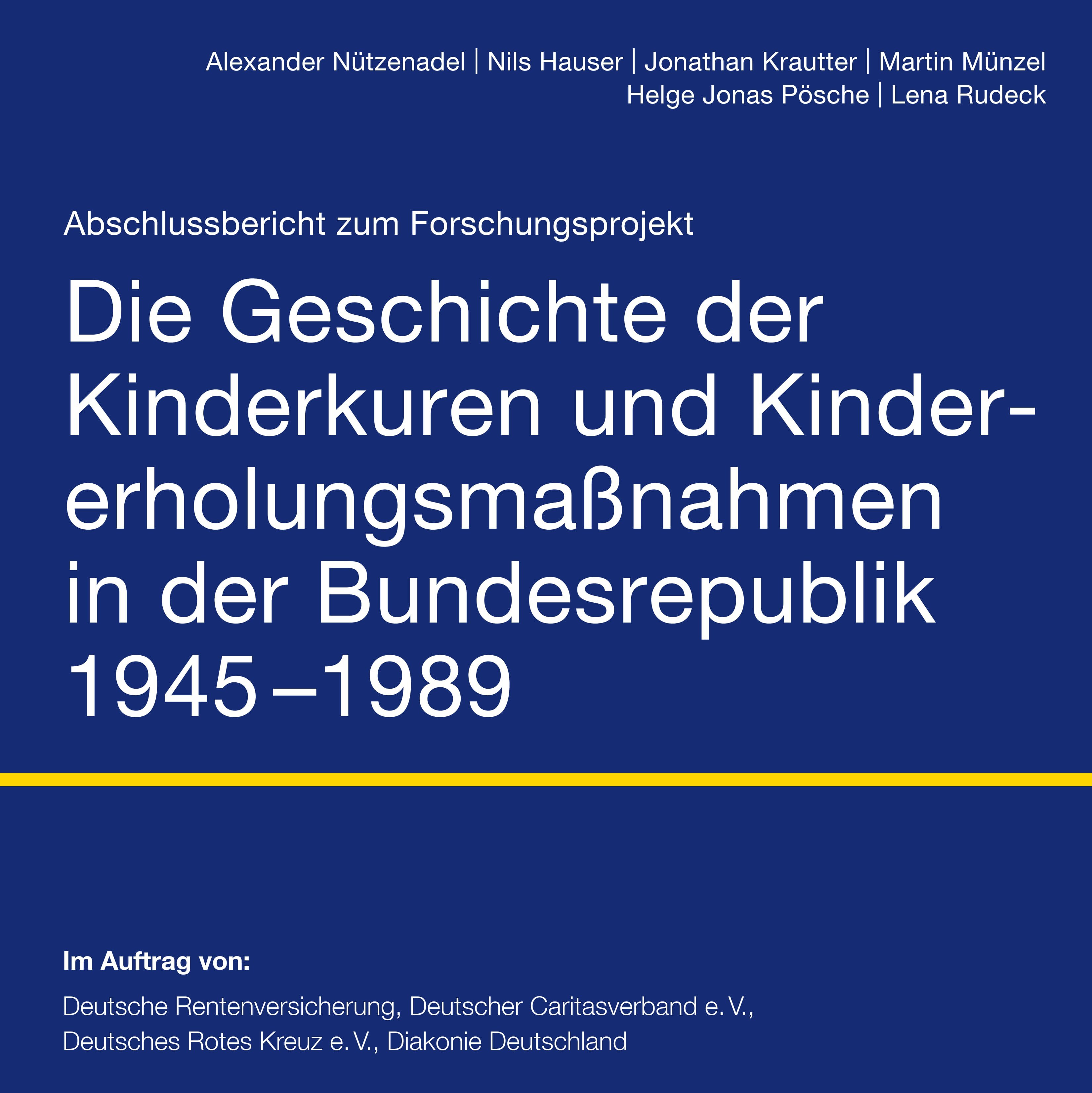 Titelseite der Studie zu Kinderkuren
