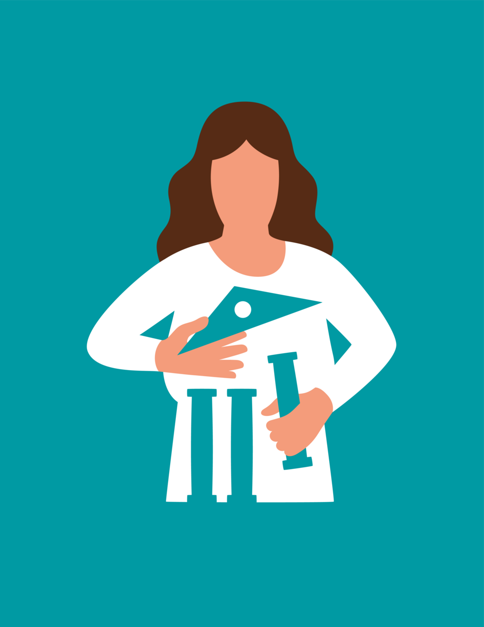 Illustration Für Demokratie gegen Ausgrenzung
