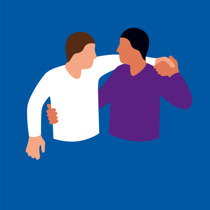 Illustration Hilfe zur Rehabilitation