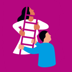 Illustration Hilfe Arbeitslose, Armut und soziale Ausgrenzung